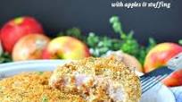 Dump-and-Bake Boneless Pork Chops with Apples and Stuffing Dump-and-Bake Boneless Pork Chops with Apples and Stuffing