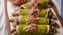 Pork Tenderloin Enchiladas With Mole Verde Pork Tenderloin Enchiladas With Mole Verde