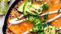 Cheesy Rotisserie Chicken Enchilada Skillet Cheesy Rotisserie Chicken Enchilada Skillet