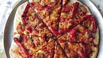 Homemade Pizza with Sweet and Spicy Sauce Homemade Pizza with Sweet and Spicy Sauce