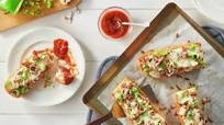 French Bread Garlic Toast Pizza French Bread Garlic Toast Pizza