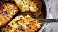 Baked Four-Cheese Garlic Bread Soup Baked Four-Cheese Garlic Bread Soup