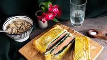 Salmon Wellington with oyster mushrooms Salmon Wellington with oyster mushrooms