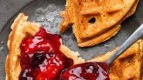 Strawberry Compote with Simple Breakfast Waffles Strawberry Compote with Simple Breakfast Waffles