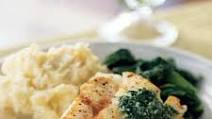 Pan-Seared Cod with Basil Sauce Pan-Seared Cod with Basil Sauce