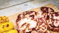 Chuletas de cerdo a la parrilla o barbacoa Chuletas de cerdo a la parrilla o barbacoa