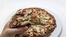 Low-Carb Crust with Chia Seeds for Pizza or Tarte Flambée Low-Carb Crust with Chia Seeds for Pizza or Tarte Flambée