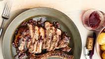 Pork Chop au Poivre with Red Wine–Shallot Sauce Pork Chop au Poivre with Red Wine–Shallot Sauce