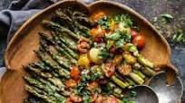 Caprese Roasted Asparagus Caprese Roasted Asparagus