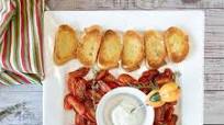 Roasted Tomato Crostini with Goat Cheese Roasted Tomato Crostini with Goat Cheese