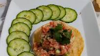 Salmon Tartare on Tostadas Salmon Tartare on Tostadas