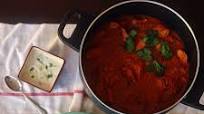 Chicken Tikka Masala With Cucumber Cilantro Raita, Yogurt & Fresh Cilantro Chicken Tikka Masala With Cucumber Cilantro Raita, Yogurt & Fresh Cilantro