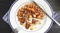 Best Buttermilk Pecan Waffles with Peaches Recipe Best Buttermilk Pecan Waffles with Peaches Recipe