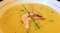 Crema di zucca e gamberi Crema di zucca e gamberi