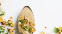 Harissa-Spiced Cauliflower-Almond Soup Harissa-Spiced Cauliflower-Almond Soup
