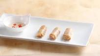 Prawn and Vegetable Egg Rolls Wtih Glass Noodles and Mung Bean Sprouts Prawn and Vegetable Egg Rolls Wtih Glass Noodles and Mung Bean Sprouts