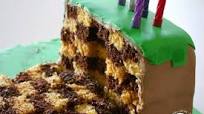 Checkered Birthday Cake – Dirt Block Minecraft Cake Checkered Birthday Cake – Dirt Block Minecraft Cake