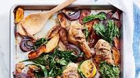 Pan-Roasted Chicken with Za'atar, Potatoes, and Greens Pan-Roasted Chicken with Za'atar, Potatoes, and Greens