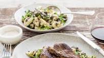 Lamb with Chunky Baba Ganoush and Tahini Sour Cream Lamb with Chunky Baba Ganoush and Tahini Sour Cream