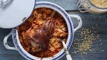 Traditional lamb casserole (Giouvetsi) Traditional lamb casserole (Giouvetsi)