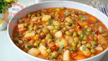 Fresh Pea Stew With Ground Beef Fresh Pea Stew With Ground Beef