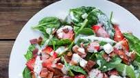 Strawberry, Bacon & Spinach Salad with Feta & Poppy Seed Dressing Strawberry, Bacon & Spinach Salad with Feta & Poppy Seed Dressing