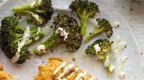 Potato Chip Crusted Chicken Fingers with Ranch and Roasted Broccoli Potato Chip Crusted Chicken Fingers with Ranch and Roasted Broccoli
