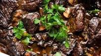 Wine Braised Beef with Mushrooms Wine Braised Beef with Mushrooms