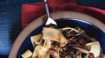 Homemade Pappardelle with Bolognese Sauce Homemade Pappardelle with Bolognese Sauce