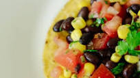 Black Bean Mini Tostadas Black Bean Mini Tostadas