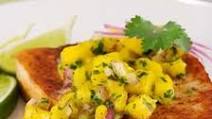 Oven-Baked Swordfish with Mango and Ginger Sauce Oven-Baked Swordfish with Mango and Ginger Sauce