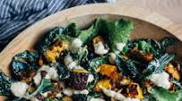 Kale Caesar with Parmesan-Roasted Butternut Squash Kale Caesar with Parmesan-Roasted Butternut Squash