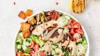 Chicken Caesar Salad with Grilled Romaine Chicken Caesar Salad with Grilled Romaine