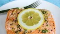 Baked Salmon with Lemon Dill Butter Baked Salmon with Lemon Dill Butter