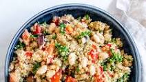 Vegan Lemon-Garlic Mediterranean Quinoa (Salad OR Warm) Vegan Lemon-Garlic Mediterranean Quinoa (Salad OR Warm)