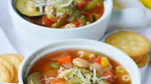 Summer Vegetable Soup with Pesto Summer Vegetable Soup with Pesto