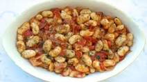 Gigantes Plaki - Tender Greek Roasted Beans in Tomato Sauce Gigantes Plaki - Tender Greek Roasted Beans in Tomato Sauce