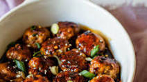 Sweet and Sticky Pork Meatballs (Whole30, Paleo, Gluten-Free) Sweet and Sticky Pork Meatballs (Whole30, Paleo, Gluten-Free)