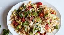 Classic Pasta Salad With Mozzarella, Avocado and Basil Classic Pasta Salad With Mozzarella, Avocado and Basil