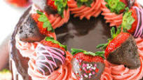 Chocolate Covered Strawberry Layer Cake Chocolate Covered Strawberry Layer Cake