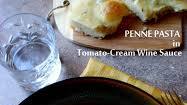 Pasta - Penne Rosa in Tomato-Cream Wine Sauce Pasta - Penne Rosa in Tomato-Cream Wine Sauce