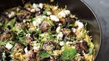 Lamb Meatballs with Spinach and Orzo Lamb Meatballs with Spinach and Orzo
