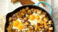 Baked Cheddar Eggs & Potatoes Baked Cheddar Eggs & Potatoes