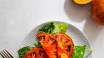 Peach and Tomato Caprese Salad with Crispy Prosciutto Peach and Tomato Caprese Salad with Crispy Prosciutto