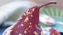 Pears Poached in Port with Mascarpone Pears Poached in Port with Mascarpone