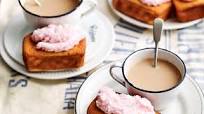 Moist coconut cake with coconut ice frosting Moist coconut cake with coconut ice frosting