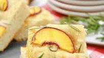 Peach & Rosemary Focaccia Bread Peach & Rosemary Focaccia Bread