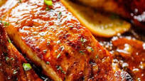 Crispy Honey Orange Glazed Salmon Crispy Honey Orange Glazed Salmon