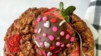 Chocolate Covered Strawberry Baked Oatmeal Chocolate Covered Strawberry Baked Oatmeal
