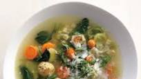 Spring Minestrone With Chicken Meatballs Spring Minestrone With Chicken Meatballs